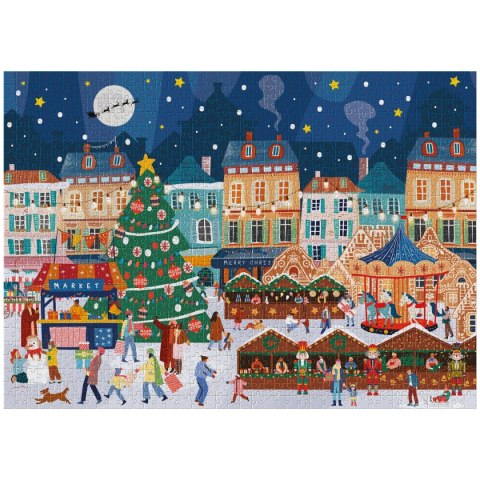 Puzzle CHRISTMAS market Interdruk