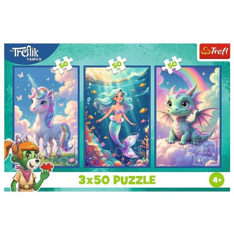 Puzzle Trefliki Razem w kolorowym świecie Trefl (34879)