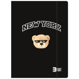 Teczka kartonowa na gumkę Nyc Mood A4 czarny 300g Unipap