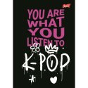 Zeszyt A4 K-POP VIBES 60k. 70g krata Unipap