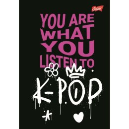 Zeszyt A4 K-POP VIBES 60k. 70g krata Unipap