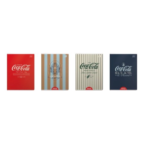 Zeszyt A5 COCA COLA SOFT TOUCH 60k. 70g krata Interdruk