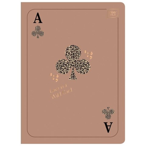 Zeszyt A5 SATIN GOLD metalic 80k. 70g linia Interdruk (ZE60KFG)