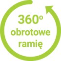 Zszywacz obrotowy 9629 czarny 12k. metalowo-plastikowy Eagle (110-1710)
