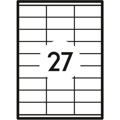 Etykieta samoprzylepna A4 biała [mm:] 70x32 Grand (010)