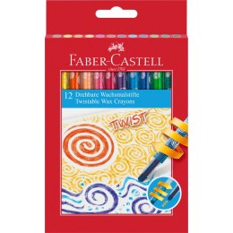 Kredki świecowe wykręcane 12 kol. Faber Castell (120003 FC)