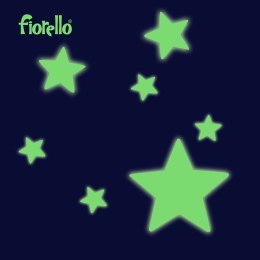 Naklejka ścienna Fluorescencyjna gwiazdki miks 12 szt Fiorello (170-2813)