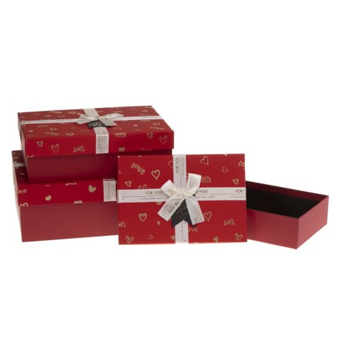Pudełko na prezent Rozette (PUG-25257-PR RED)