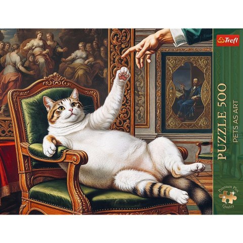 Puzzle Pets as Art: Jego Puszysta Wysokość 120 el. Trefl (37627)
