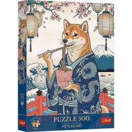 Puzzle Pets as Art: Makaronowa medytacja Shiby 500 el. Trefl (37628)