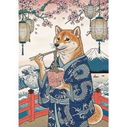 Puzzle Pets as Art: Makaronowa medytacja Shiby 500 el. Trefl (37628)