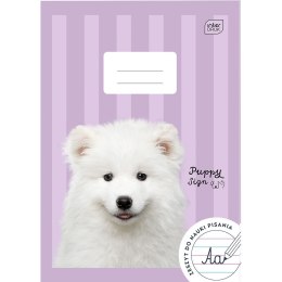 Zeszyt A4 PUPPY SIGN 32k. 70g trzy linie Interdruk