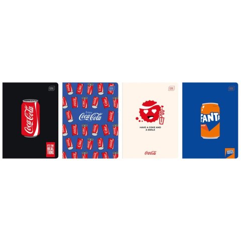 Zeszyt A5 HYBRID COCA COLA 60k. 70g krata Interdruk (ZE60KFG)