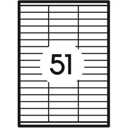 Etykieta samoprzylepna A4 biały [mm:] 70x16,9 Grand (007)