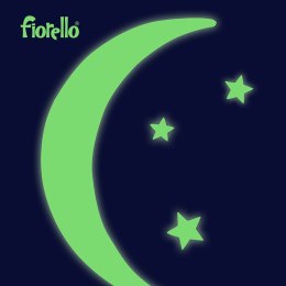 Naklejka ścienna Fluorescencyjna księżyc i gwiazdy 6 szt Fiorello (170-2812)