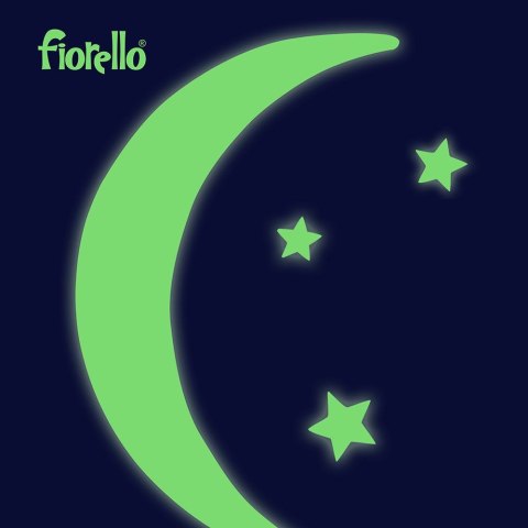 Naklejka ścienna Fluorescencyjna księżyc i gwiazdy 6 szt Fiorello (170-2812)