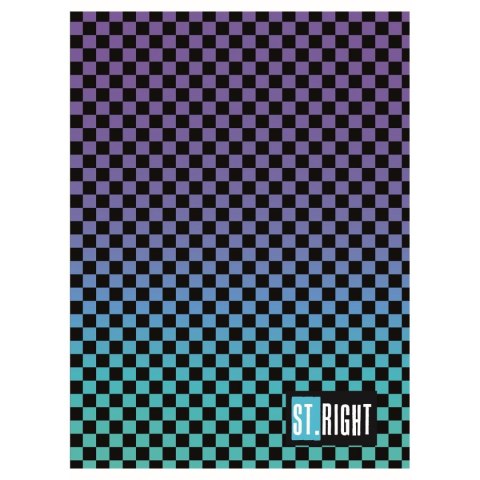 Zeszyt A5 CHECKERED VIBE 32k. 70g linia podwójna kolorowa Unipap