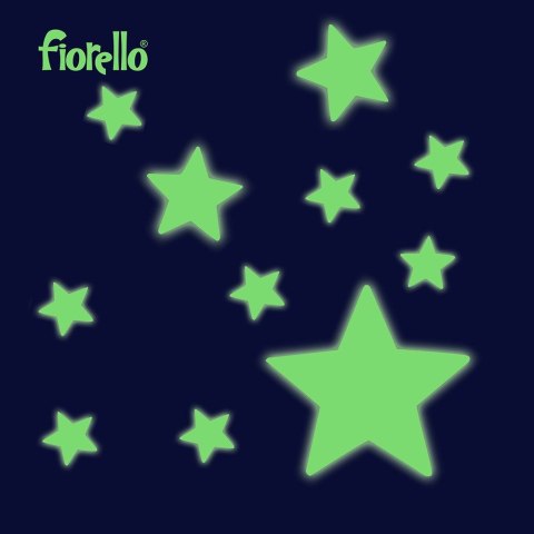 Naklejka ścienna Fluorescencyjna gwiazdki miks 24 szt Fiorello (170-2804)