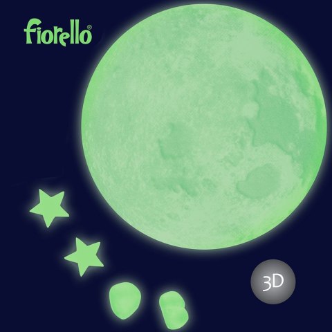 Naklejka ścienna Fluorescencyjna kosmos 3D Fiorello (170-2811)